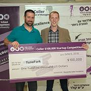שופטי תחרות הסטארט-אפים השנתית של הפקולטה לניהול הפתיעו והעניקו לשני מיזמים את הפרס הראשון